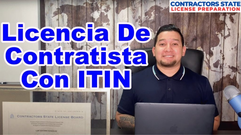 licencia de contratista con itin 1